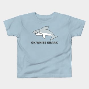 OK White Shark Kids T-Shirt